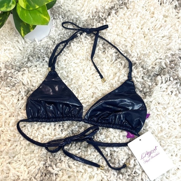 L'Agent by Agent Provocateur Sevilla Bikini Top Navy - Picture 5 of 8
